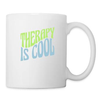 therapy is cool Quote - Mug - white - Right