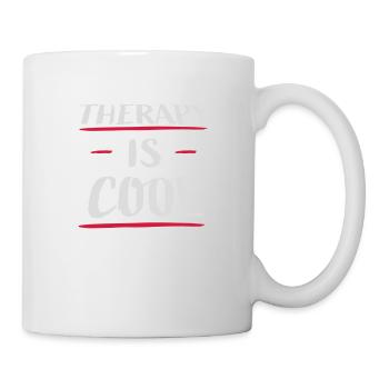 therapy is cool Quote - Mug - white - Right