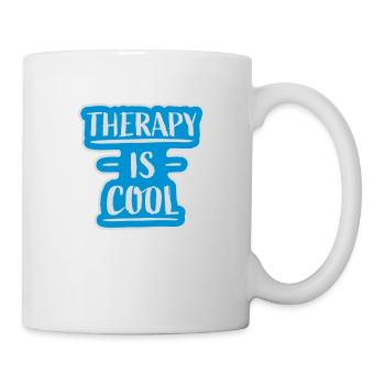 therapy is cool Quote - Mug - white - Right