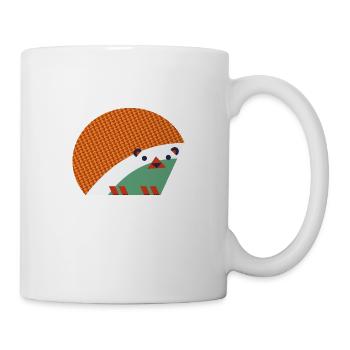Abstract Hedgehog Design - Mug - white - Right