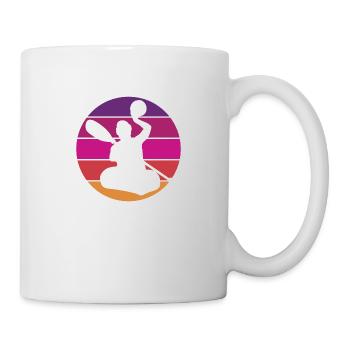 Kanupolo - Canoe Polo - Retro - Vintage - Sunset - Tasse - Weiß - Rechts