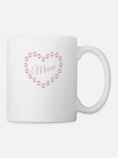 Katzenliebe - Tasse - Weiß