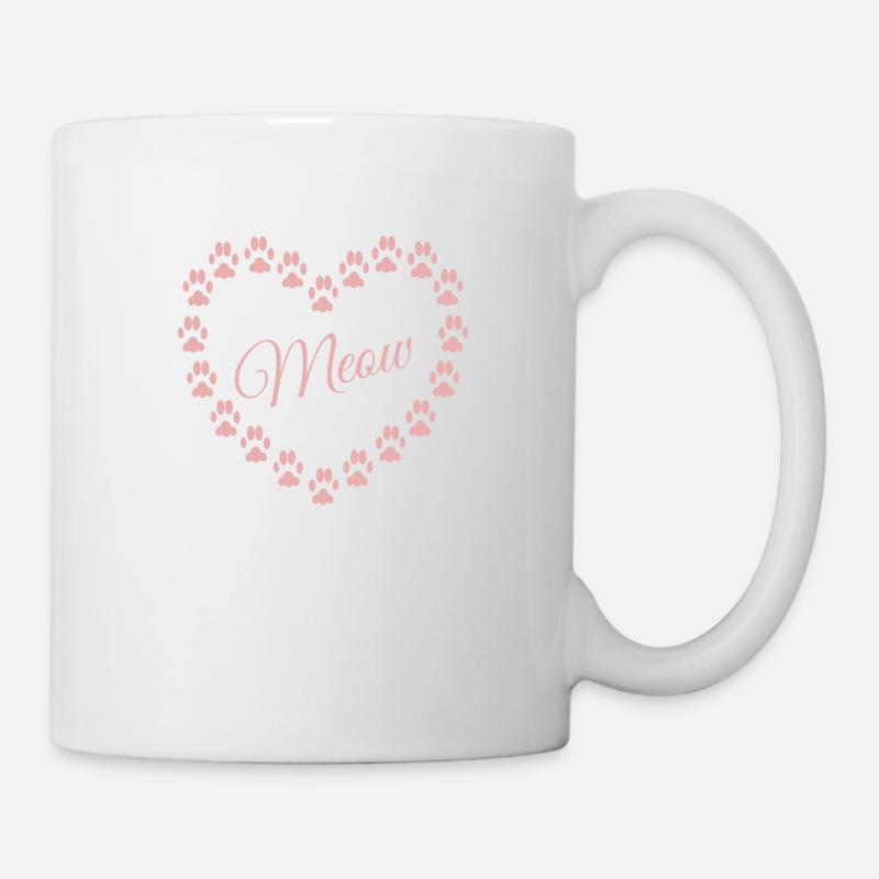 Katzenliebe - Tasse - Weiß