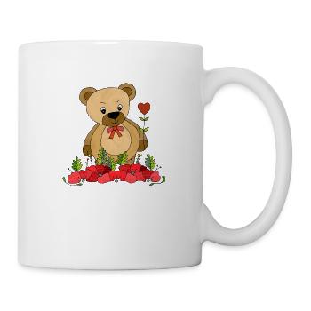 Teddybär - Tasse - Weiß - Rechts