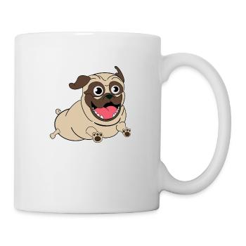 Nacho the Pug - Tasse - Weiß - Rechts