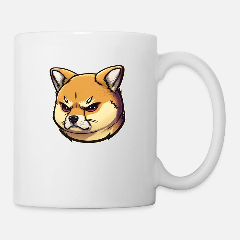 Shiba Grumpy - Tasse - Weiß