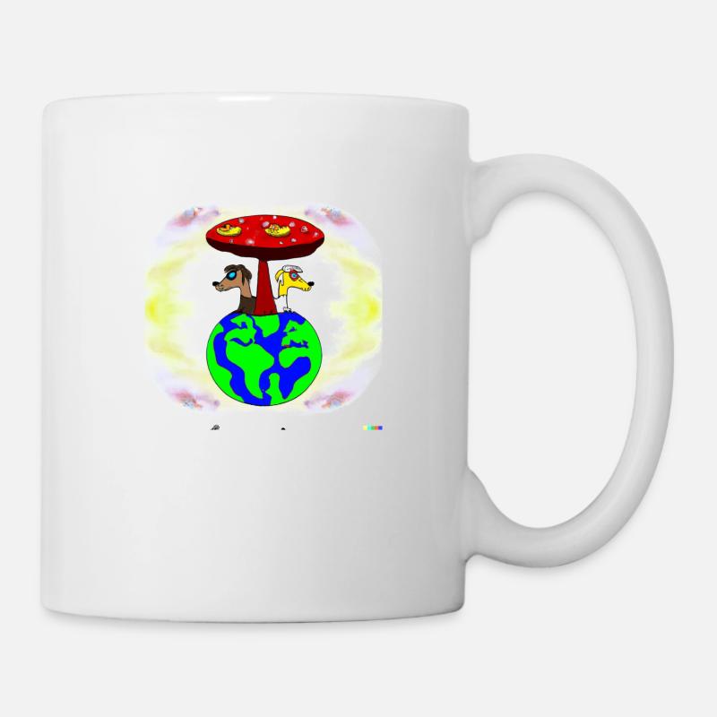 Planet der Wölfe - Tasse - Weiß