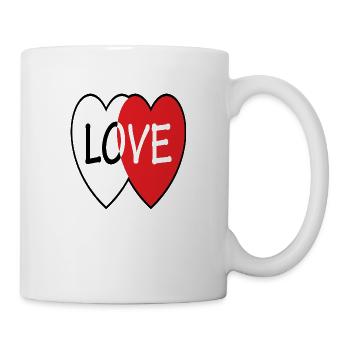 amour amour Saint-Valentin - Mug blanc - blanc - Droite