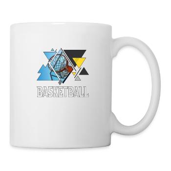 Basketball Basket Basketball Player Sport Triangle - Mug - white - Right