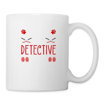 True Crime and Dogs, Dog Mom Detective Murder Show - Mug blanc - blanc - Droite