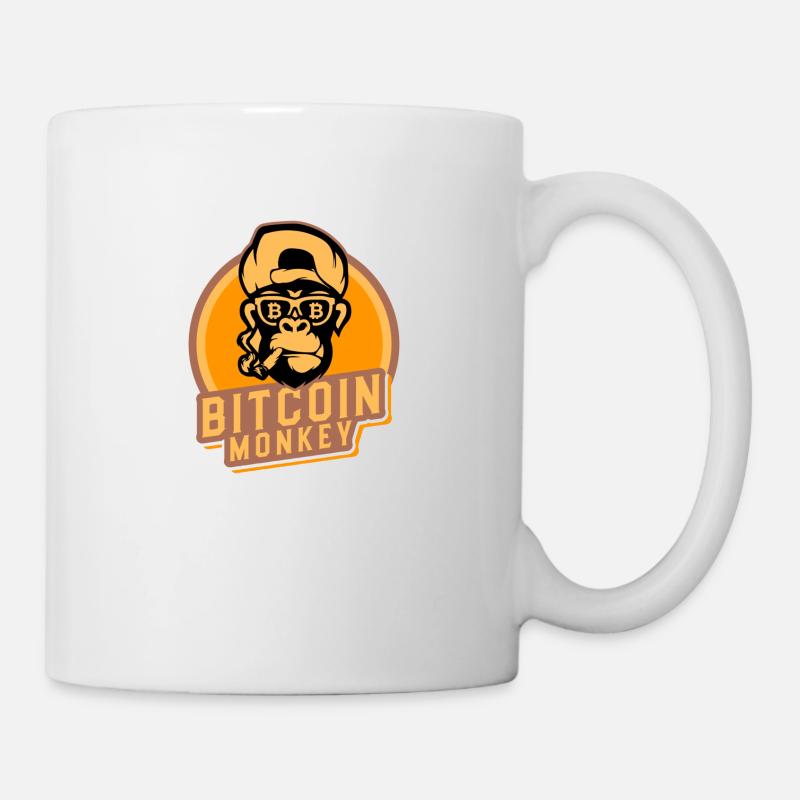 bitcoin monkey - Tasse - Weiß