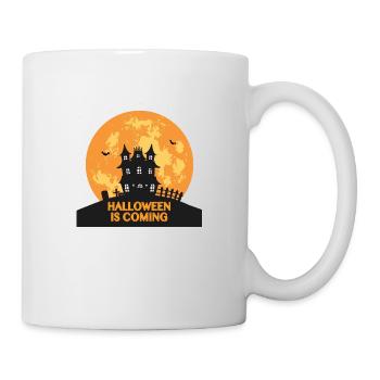 Halloween arrive - Mug blanc - blanc - Droite