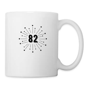 82nd Starred Birthday - 82 Year Gift - Mug - white - Right