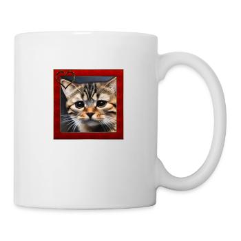 Cat portrait 2 - Mug - white - Right