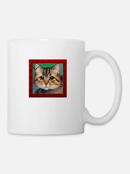 Cat portrait 6 - Mug - white
