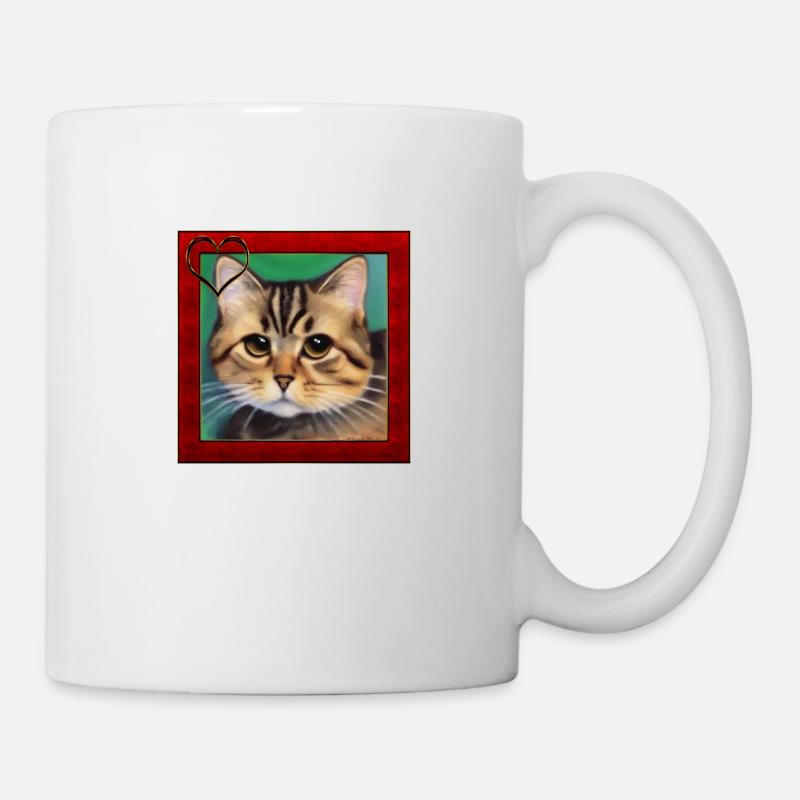Cat portrait 6 - Mug - white