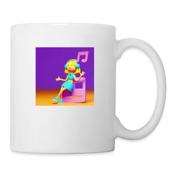 FUNNY MUSIC ILLUSTRATION - Mug - white - Right