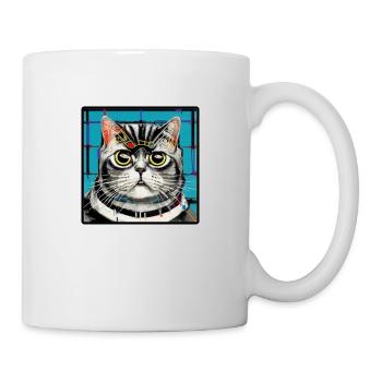 CooleKatze 4 - Tasse - Weiß - Rechts