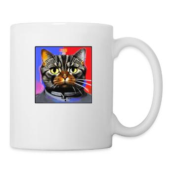 Raumkatze - Tasse - Weiß - Rechts