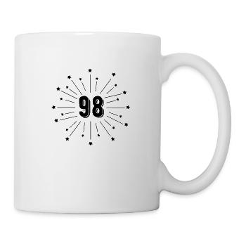 98th Starry Birthday - Gift 98 Years - Mug - white - Right