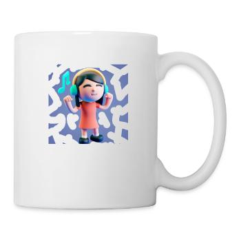 LUSTIGE MUSIK ILLUSTRATION 7 - Tasse - Weiß - Rechts