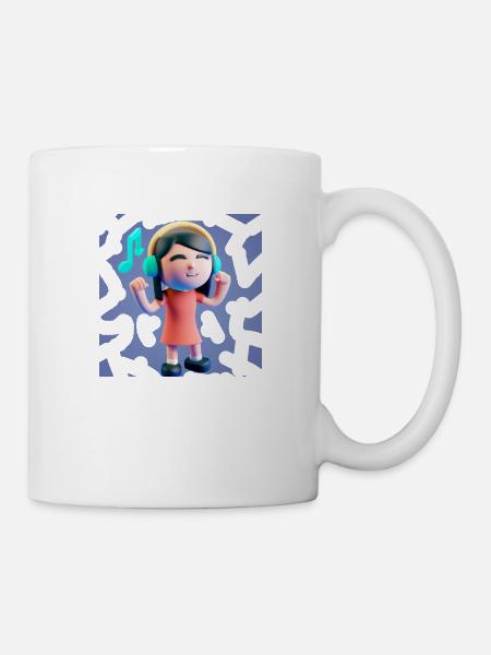 ILLUSTRATION MUSICALE AMUSANTE 7 - Mug blanc - blanc