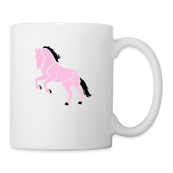 Cabriole cavalière - Mug blanc - blanc - Droite