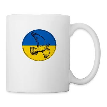 Friede für die Ukraine - Tasse - Weiß - Rechts