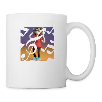 ILLUSTRATION MUSICALE AMUSANTE 13 - Mug blanc - blanc - Droite
