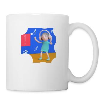 ILLUSTRATION MUSICALE AMUSANTE 14 - Mug blanc - blanc - Droite