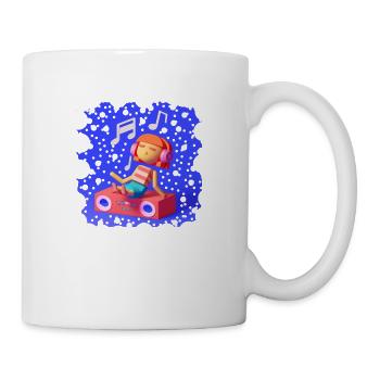 ILLUSTRATION MUSICALE AMUSANTE 9 - Mug blanc - blanc - Droite