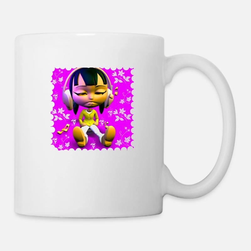 ILLUSTRATION MUSICALE AMUSANTE 11 - Mug blanc - blanc
