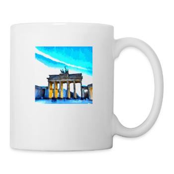 the Brandenburger tor in van gogh style - Tasse - Weiß - Rechts