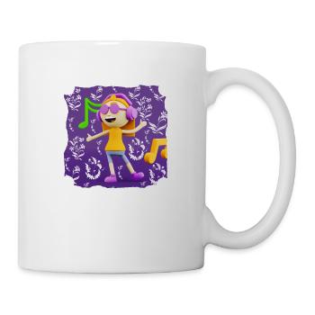 ILLUSTRATION MUSICALE AMUSANTE 12 - Mug blanc - blanc - Droite