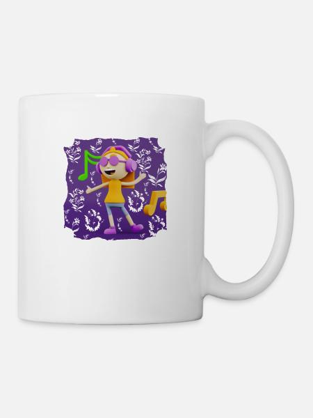 LUSTIGE MUSIK ILLUSTRATION 12 - Tasse - Weiß
