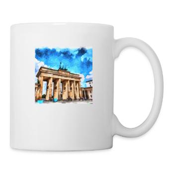 Das Brandenburger Tor in Berlin - Tasse - Weiß - Rechts