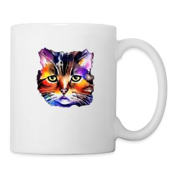 Cat face 5 - Mug - white - Right