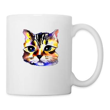 Cat Face 4 - Mug - white - Right