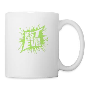 best cousin ever Zitat - Tasse - Weiß - Rechts