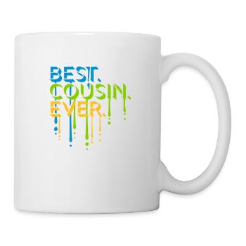 best cousin ever Zitat - Tasse - Weiß - Rechts