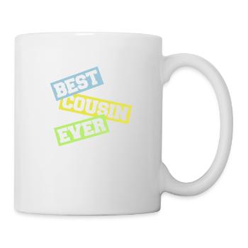 best cousin ever Zitat - Tasse - Weiß - Rechts