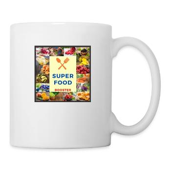 SUPER FOOD BOOSTER - Tasse - Weiß - Rechts