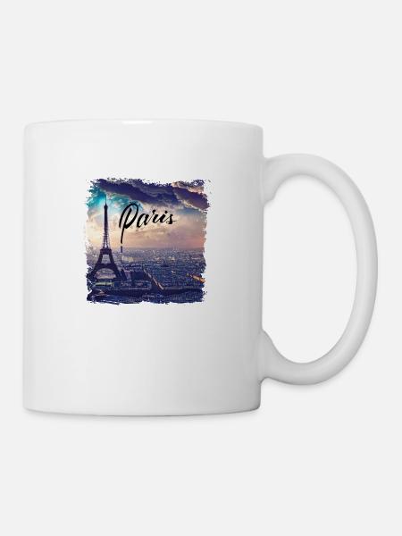 Paris Eiffel Tower Casual Style - Mug - white