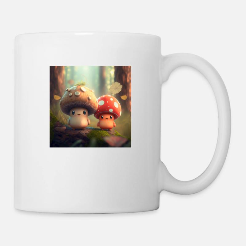 Mushroom Forest Friends - Mug - white