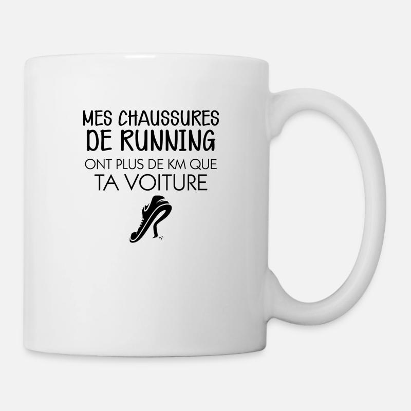 Mes chaussures de running Course A Pied - Mug blanc - blanc