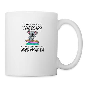 Australia Koala Cute Gift Idea Surfing - Mug - white - Right