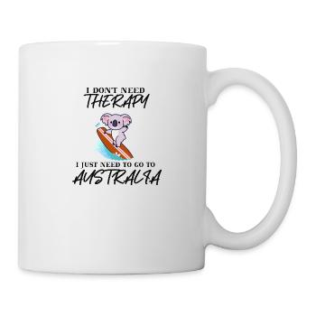 Australia Cute Koala Gift Idea Surfing Funny - Mug - white - Right