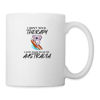Australien Geschenkidee Koala lustig Surfen süß - Tasse - Weiß - Rechts