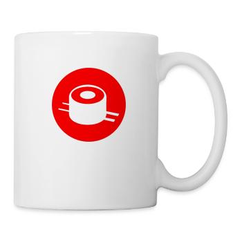 Sushi icon Kreis - Tasse - Weiß - Rechts