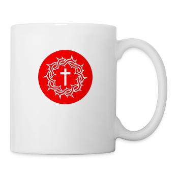 Dornenkrone Jesus icon - Tasse - Weiß - Rechts